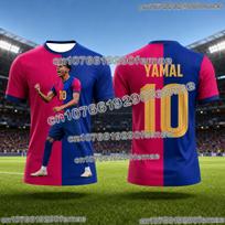 Lamine Yamal Fan Edition Commemorative Football Jersey For Kids Quick Dry Sweat Wicking Soccer T-Shirt For Sports Outdoor Wear S