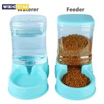 3.8L Automatic Pet Feeder Water Fountain Drink Bowl PP Material Large Cat Dog Food Dispenser feeder mėlyna
