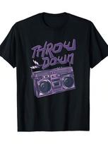 Throw 80s Party Cassette Player Graphic Unisex T-Shirt M