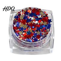 Body Glitter Gel 1/6Pcs Independence Day Gel Patriotic Red White Blue Face Easy Apply Hair Glitter Waterproof Sparkling Makeup Sequins 4th of July A