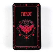 High-Quality Tin Metal Box Tarot Card 78 Cards Gilded Edge Guidebook With Paper Guidebook,Halloween and Christmas Card Games bordinė