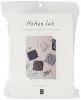 Raw wool knitting Motif knitting coaster kit kit pilka spalva