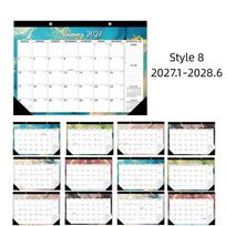 with Hanging Hole English Calendar Creative Calendar Planner Floral Wall Calendar  Agenda Organizer Style 8