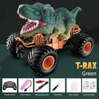 Purškiamas dinozaurų visureigio RC automobilio žaislas, laipiojantis bekelėje Bigfoot Tyrannosaurus Rex Triceratops kaskadininkų automobilis, skirtas vaikams dovanoti žaislai G Tyrannosaurus