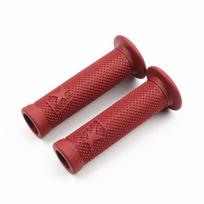 Motorcycle Grip Handle Vintage Silicone Rubber for 7/8/9 Inch Motorcycle Handle Cover Motorcycle Moped Modification Parts vyno raudonos spalvos