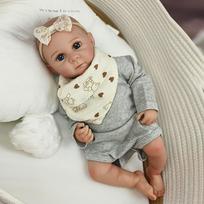 Reborn Baby Doll Bettie Girl Gift Dolls Soft Cuddly Body Lifelike Soft Touch 3D Skin with Visible Veins Art Doll 46cm
