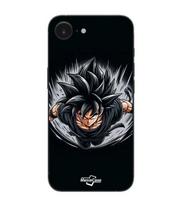 Maniacase Case For Iphone 16E Dragon ball Black goku juoda
