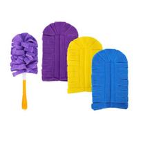 Reusable Dust Collector Set Compatible with Wiper Duster Refills Flexible Fit Microfiber Dusters Corners Vents Baseboards Sustainable Cleaning Duster 3pcs