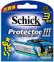 Schick Protector 3 razor replacement blades 3-blade (12 blades)