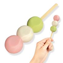 CosJay Dango Food Sample for Cosplay Nintama Touken Made in Japan Hanami Dango Three-Color - Rantaro, Ranbu, -