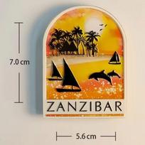 Afrikos šaldytuvo magnetukai Tanzanija Kelionių suvenyrai Kenija Zanzibaras Kilimandžaras Šaldytuvo lipdukai Namų dekoras Vestuvių dovanos black