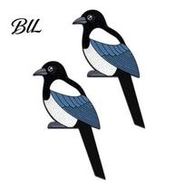 Door Frame Decor 2Pcs/Set Magpie Toppers Wooden Bird Corner Decoration Rustic Topper for Bedroom Living Room Kids A