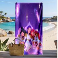 Kpop Demon Hunters Printed Beach Towel, Large Absorbent Quick Dry Towel for Summer Outdoor Swimming 70cmx140cm(27x55inch)