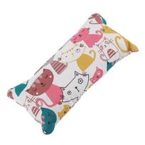 Cat Cuddle Pillow Toy Catnip Toy with Silver Vine Crinkle Kitten Kicker Toy Cute Cat Print Snuggle Pillow for Indoor Size#Random balta