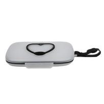 Portable Heart-Shaped Wet Wipes And Mask Storage Box With Snap Closure, Suitable For Children'S Travel. A6