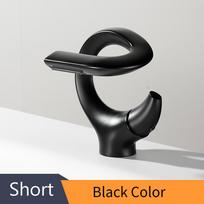 Auksinis Unikalus Prabangus Žalvarinis Vonios Praustuvas Krioklio Maišytuvai Karšto ir Šalto Vandens Maišytuvas Praustuvės Maišytuvai (Black,Brass) juoda