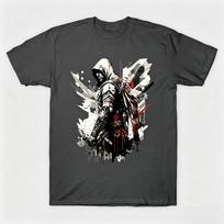 Summer Assassin creed black flag Graphic men's cotton T-Shirt Men  Casual Loose Fashion Funny Round S