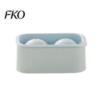 Stackable Ice Cube Tray with Lid, Easy Release Flexible Mold, Mold Odor-Free Container, for Whiskey Cocktail And Drinks Box Lid S mėlyna