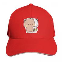 DuDu Bear carrying his love BuBu Panda Baseball Cap Military Tactical Cap Anime fun hats Hood Unisex Golf Wear Womens