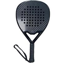 12K Plate Tennis Racket Cage Beach Racket  Padel Racket Drop Type juoda