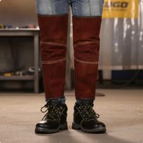 Jaučio Odos Metalo Apdirbimo Apsaugos Kojoms AntiNudegimo Apsaugos Kojoms Kibirkštims Atsparios Liepsnai Brown Short Buckle black