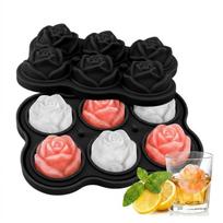 Easy Release Rose Ice Cube Tray With Lid Ice Making Accessory Durable Silicone Ice Cube Mold  Home juoda