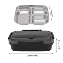 1.8L Insulated Lunch Box 304 Stainless Steel Bento Lunch Box Food Storage Container  For Camping juoda