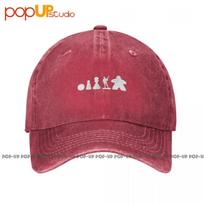 Meeple Evolution Parody Pawn Chess Risk Boardgames Washed Denim Baseball Cap Trucker Hats Funny Adjustable One Size