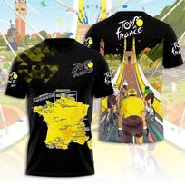Karštas Tour De France 2026 marškinėlis 3D visų dydžių XXXXL