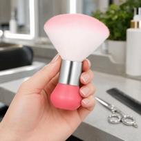 Soft Nail Dust Brush Pink Color Barber Neck Brush Hair Cleaning Brush  For Nail Art