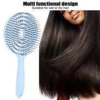 Round Shape Hair Detangling Brush Vented Design Straightening Hair Brush  For Women