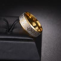 Vintage Odin Norse Viking Amulet Rune Rings For Men Women High Quality 8mm Men Stainless Steel Ring Couple Wedding Party Jewelry 8