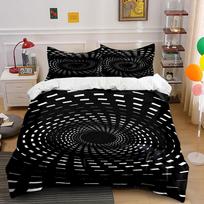 Spiral dotted vortex pattern. Bedding sets Duvet cover sets Duvet covers Pillowcases(1*Duvet Cover 2*Pillowcases without duvet insert) 135x200cm