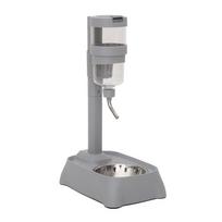 Portable Adjustable Pet Water Dispenser And Food Bowl For Small Animals With Large Capacity Gray pilka