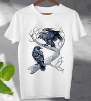 Hugin and Munin T Shirt Ravens Norse Mythology Viking  Unisex Men's Ladies Top XL