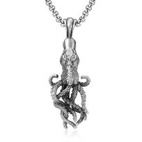 Aštuonkojis Jūros Monstras Pakabukas Karoliai Cthulhu Vyriški Karoliai Grynasis Alavas Antioksidaciniai Papuošalai gray