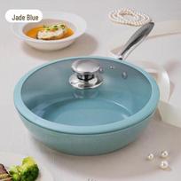 Longhe Titanium Ceramic Non-Stick Stir-Fry Pan with Lid