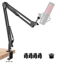 Frgyee Quadcast Microphone Adjustable Suspension Boom Scissor Arm for HyperX QuadCast and Duocast Stand, Microphones, S, Solocast,