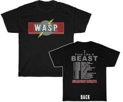 WASP 1984 “I Like A Beast” European Tour Unisex Short Sleeve T-Shirt For Fans Unisex T-Shirt XL