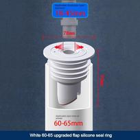 Seal One Way Valve Stopper Anti odor Drain Cover Pipe Sealing Ring Floor Drain Water Pipe Plug 45-50mm pilka