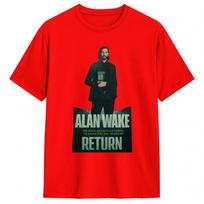 Mens Alan Wake 2 Cardboard T Shirts  Pure Cotton Clothing Summer Aesthetic ShortSleeved T Shirt ONeck Trending Tee Shirt S