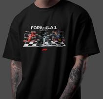 Formula 1 Fan Art T-Shirt F1 Racing Graphic Unisex Tee Motorsport Gift L