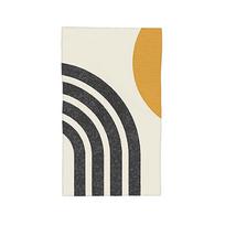 Mid century modern gold - Sun and Rainbow Soft Face Towel Quick Dry Pool Bath Cotton Towels Absorbent W30*H60(CM)