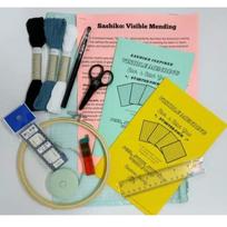 New With Sashiko Embroidery Booklet Visible Mending Kit Friendly DIY Embroidery Set Practical Textile Art Beginner