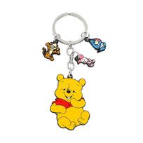 1 vnt. Disney animacinis personažas Mikė Pūkuotukas Metalinis raktų pakabukas Stilingas ir išskirtinis Kawaii Mikė Pūkuotukas Dekoratyvinis pakabukas krepšiui Kasdieniam dėvėjimui arba dovanai KC1522