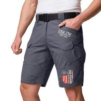 Men’s Lightweight Breathable Quick Dry Cargo Shorts Multiple Pockets Stretch Waist Durable Windproof Casual Style S