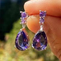 Sweet and Elegant Earrings, Versatile Fashionable Earrings, Long Water Drop Earrings 1cm*3cm