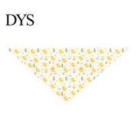 Soft Fabric Cat Scarf Cute Duck Bandana, Yellow Print Pet Bandana Lightweight Dog Scarf, Adjustable Triangular Neck for Cats Small Dogs geltona