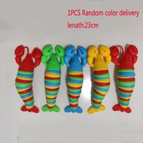 Colorful Slug lobsterToy Articulated Flexible 3D Slug Fidget Toy All Ages Relief Anti-Anxiety Sensory Toys for Children