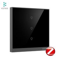 KONKE Home Automation Zigbee Smart Wifi Zigbee Wall Touch Switch 123 Gang Light Switch 86mm*86mm juoda